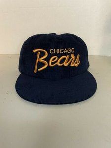 Vintage Style Chicago Bears Corduroy Hat SnapBack Griswold Christmas Vacation